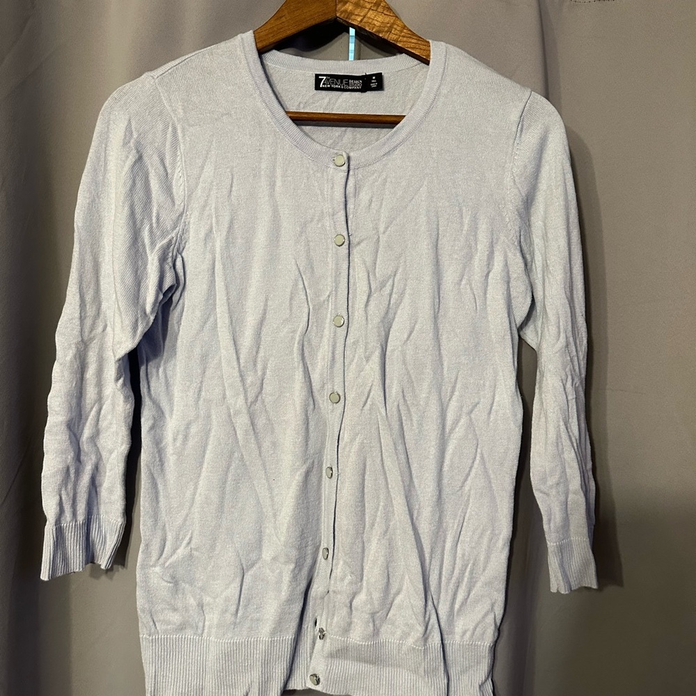 Pale Blue New York & Company Cardigan